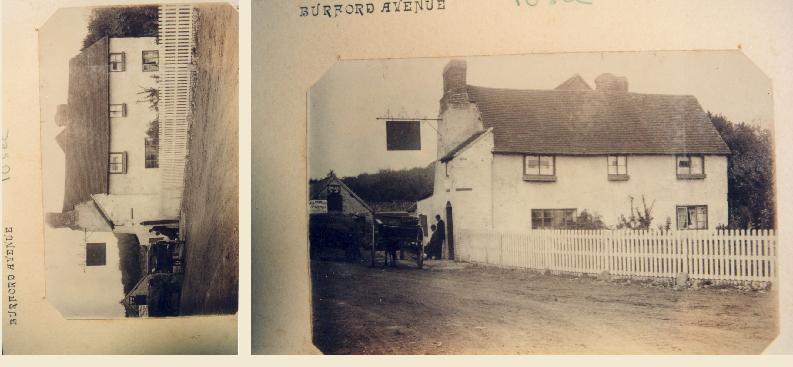 Early pictures of The Rose and Crown pub in Tenbury Wells where generations of Robinsons made cider for sale